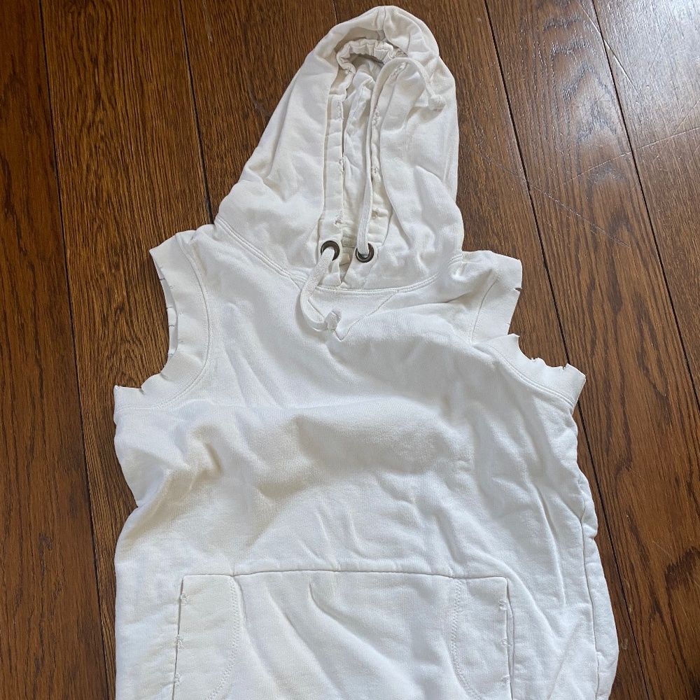 Free People Brand Women’s Sleeveless Hooded Sweatshirt Size Small
